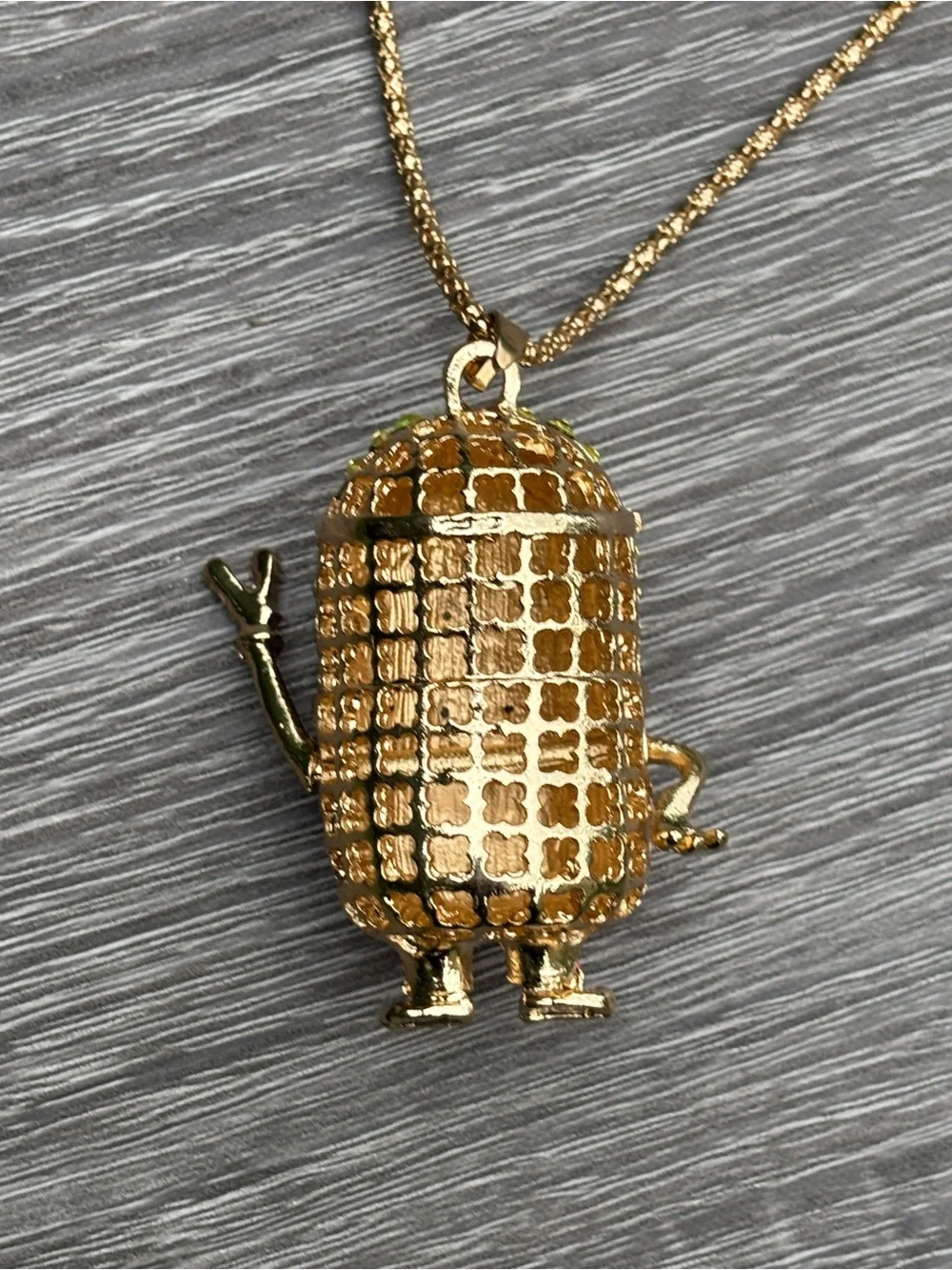 Betsey Johnson Minion Pendant Necklace